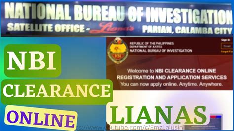 nbi lianas calamba online appointment